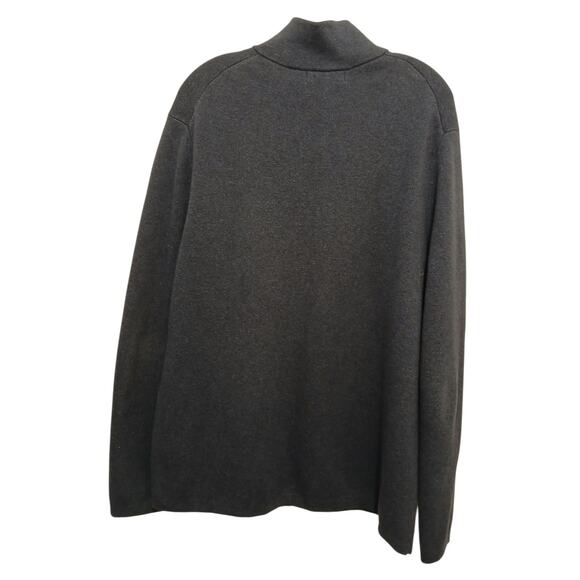 Banana Republic 1/4 Zip Thick Sweater Pullover Men Sz XL Navy Blue Preppy Office - Picture 3 of 10